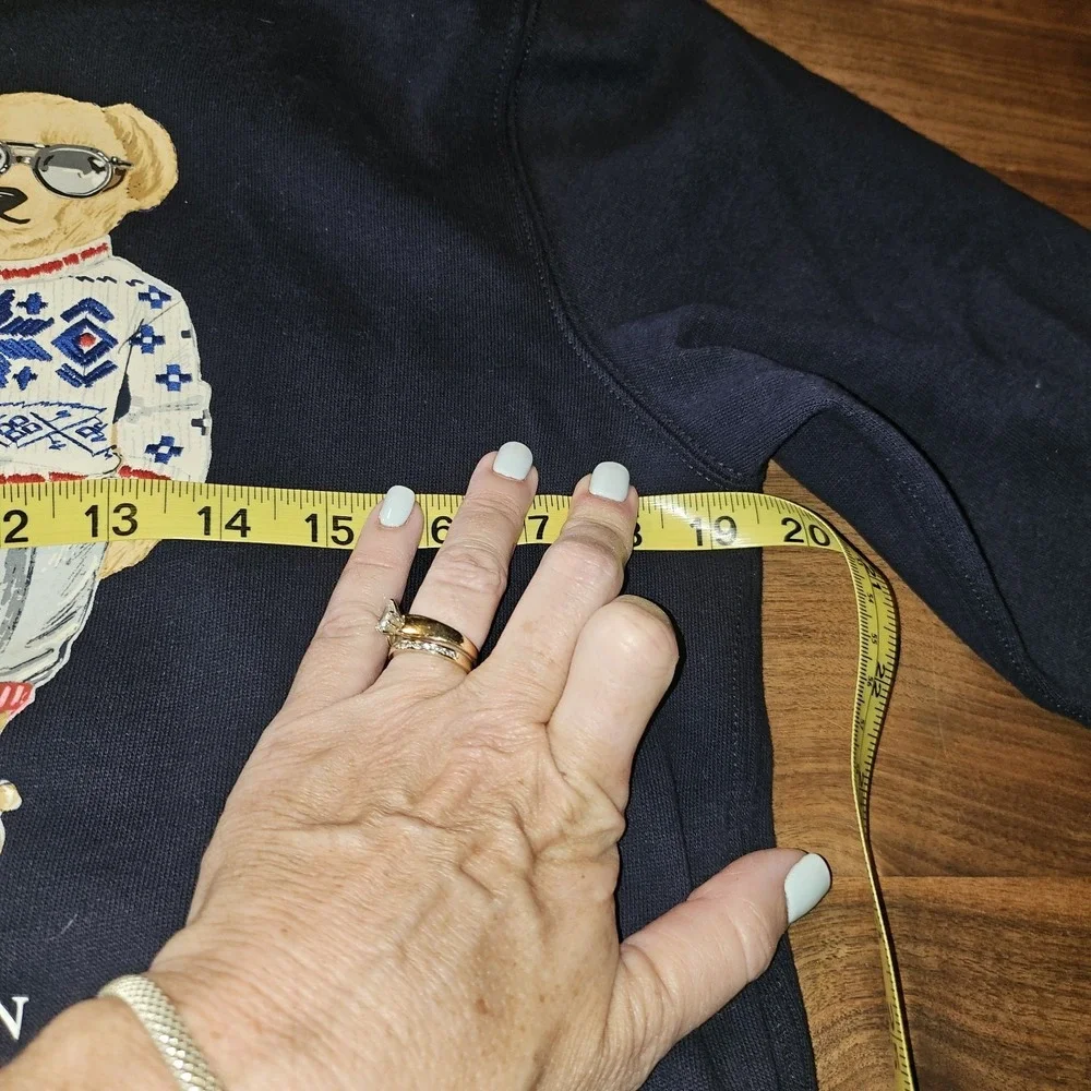 Ralph Lauren Bear Sweatshirt. Big Boy Sz 16. Preppy. Old Money.